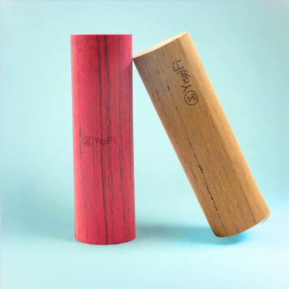 Foam roller | Big | Red and Wooden Color