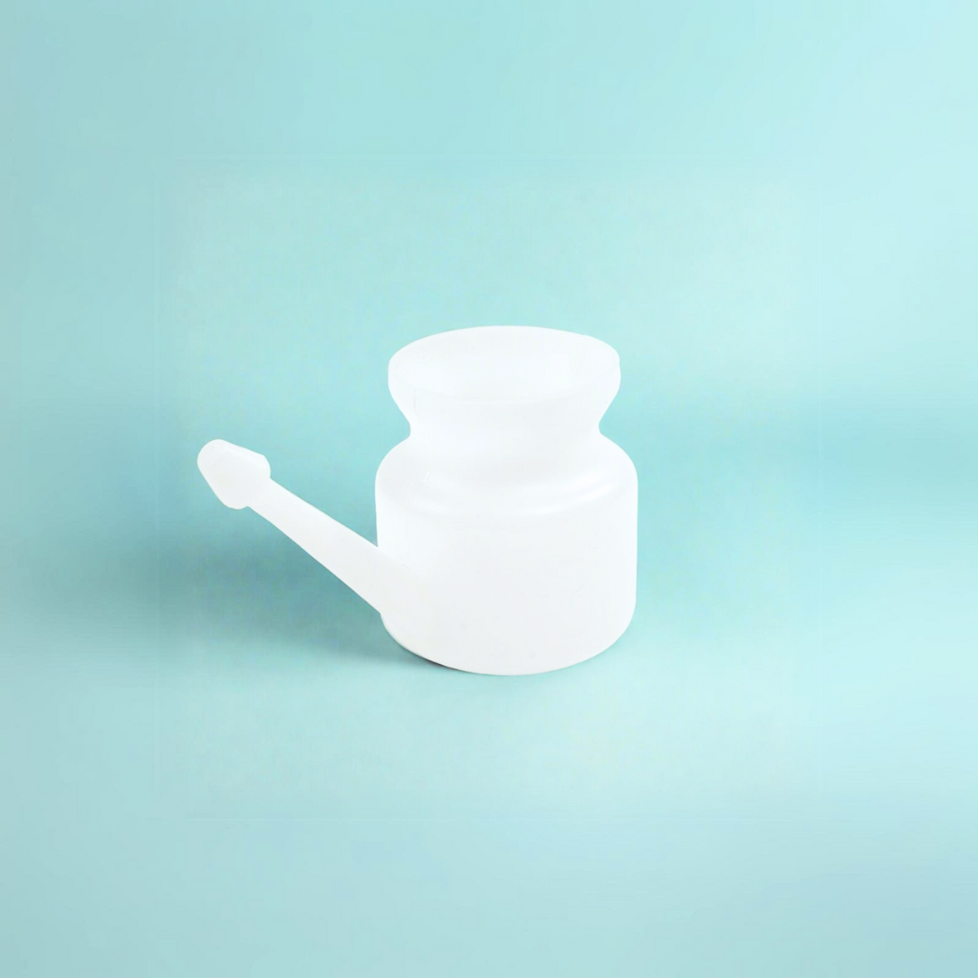 Jala Neti Pot Plastic | Big White | Pack of 2