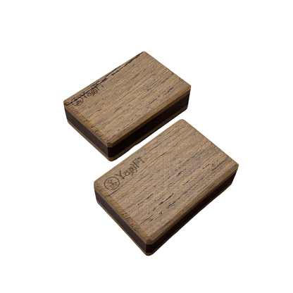 Yoga Foam Blocks | Big | Red and Wooden Color | Set of 2