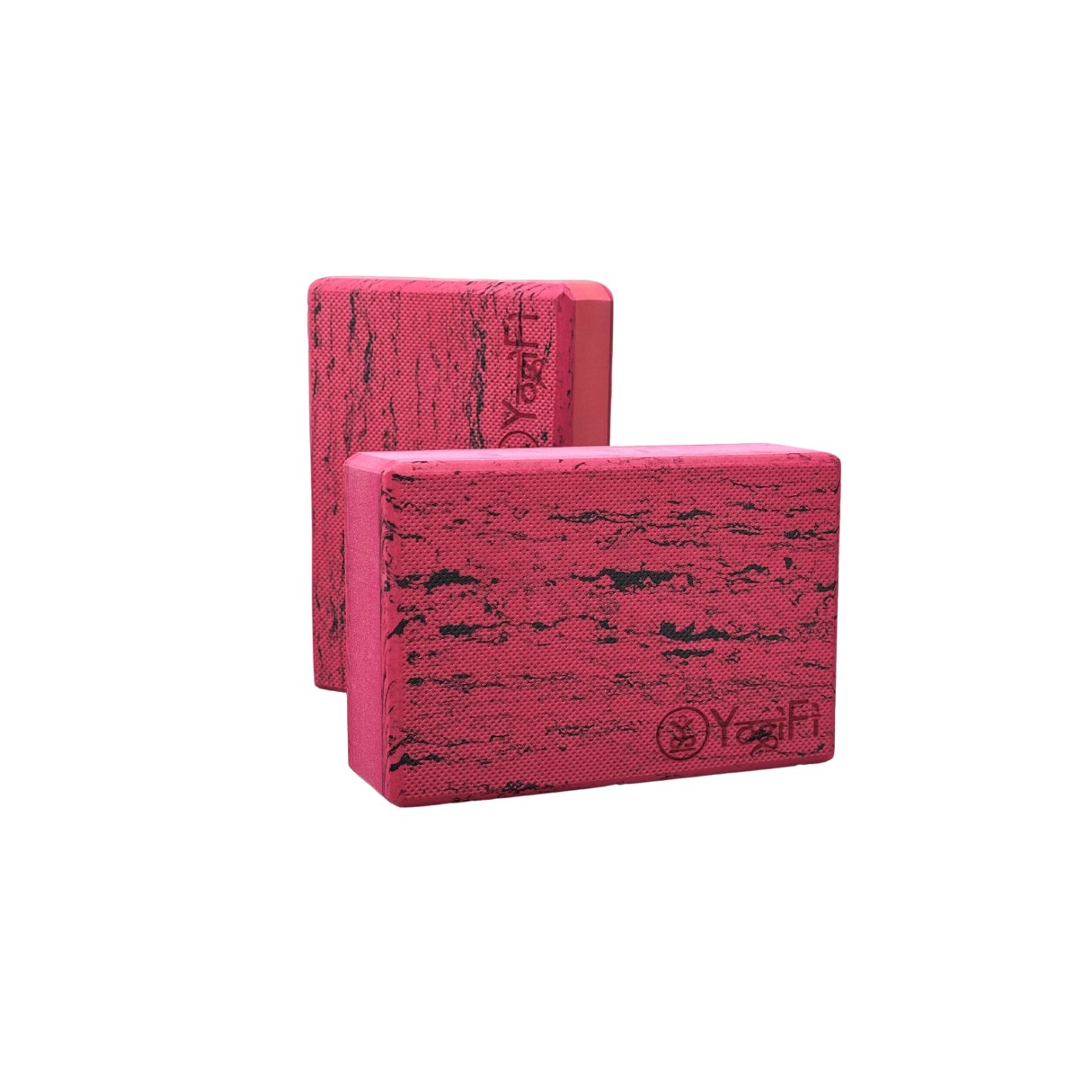 Yoga Foam Blocks | Big | Red and Wooden Color | Set of 2