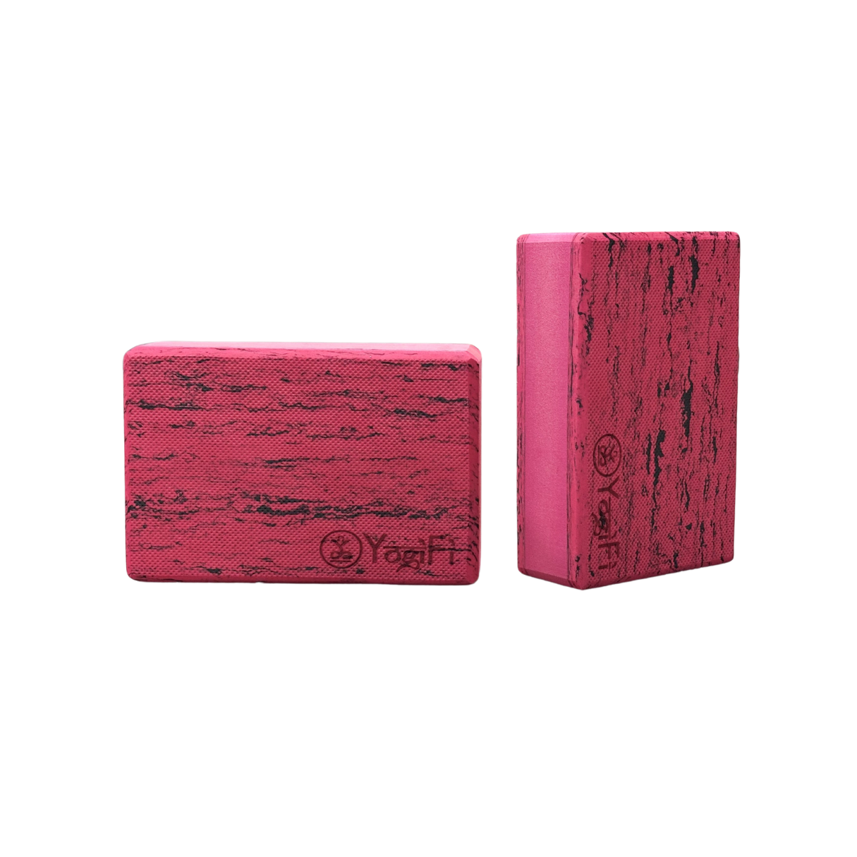 Yoga Foam Blocks | Big | Red and Wooden Color | Set of 2