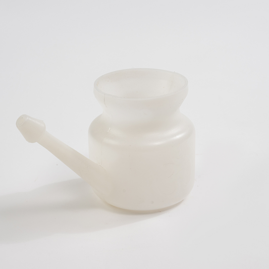 Jala Neti Pot Plastic - Big - White (Pack of 2)