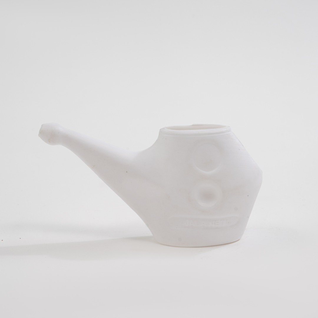 Jala Neti Pot Plastic (Small without OM - Pack of 2) - White