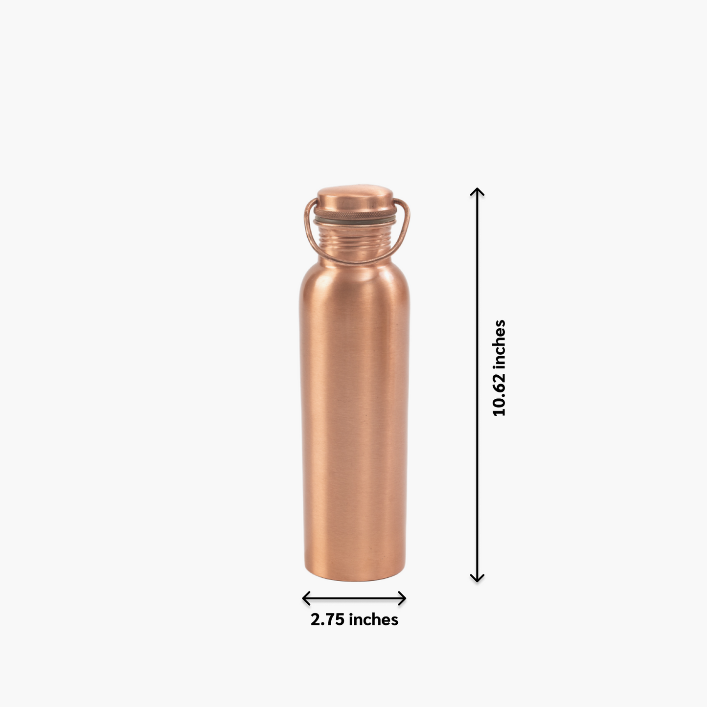 Copper bottle | Plain with handle